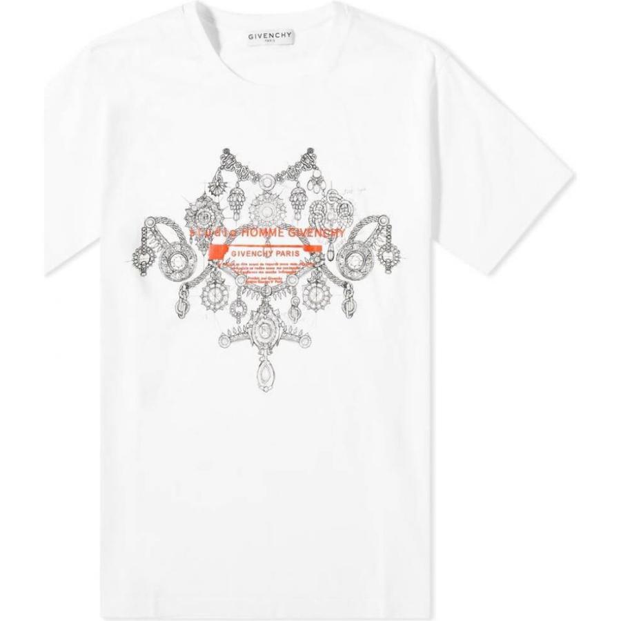 高い素材 ジバンシー Givenchy メンズ Tシャツ トップス Jewellery Studio Homme Tee White 公式の Lespakigali Com