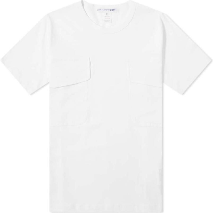 50 Off コム デ ギャルソン Comme Des Garcons Shirt メンズ Tシャツ ポケット トップス Oversized 2 Pocket Detail Tee White クライマックスセール再値下げ Skylanceronline Com