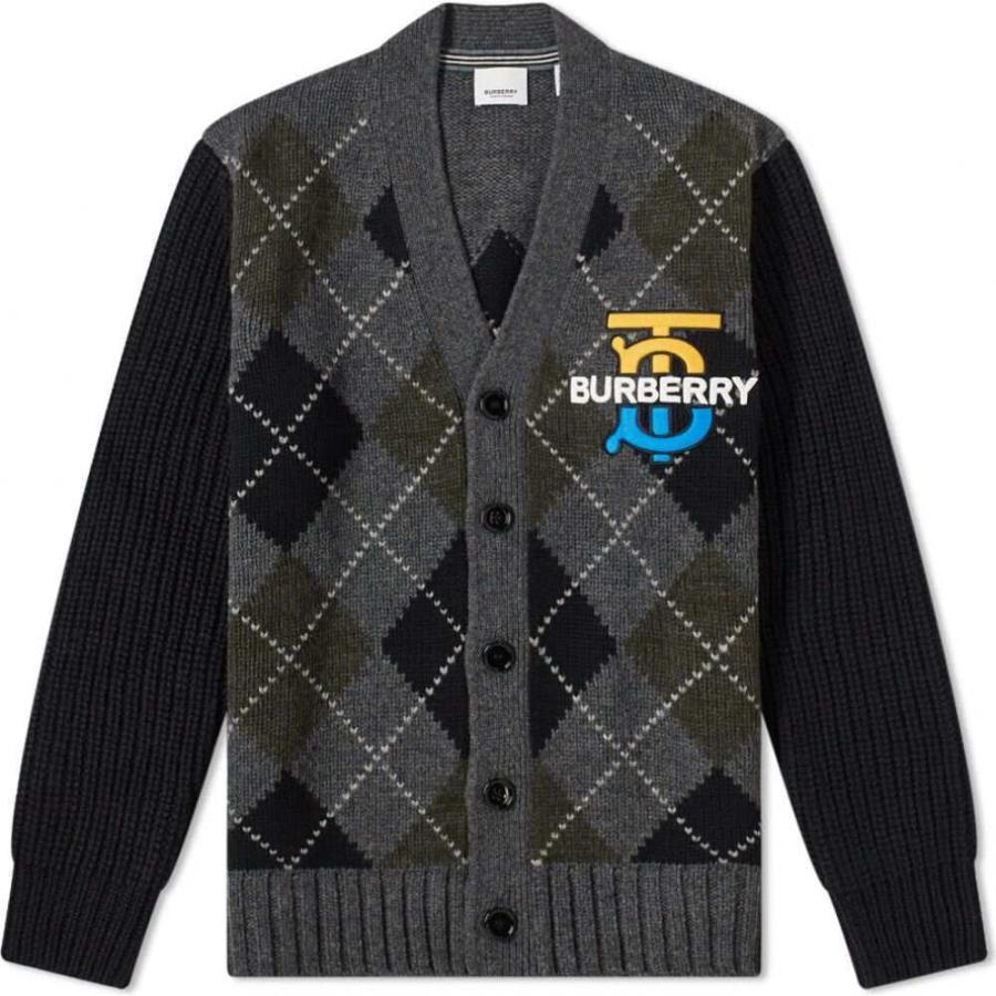バーバリー Burberry メンズ カーディガン トップス Sante Tb Logo Heavy Argyle Cardigan Dark Grey Sc Ffd フェルマート Fermart 1号店 通販 Yahoo ショッピング
