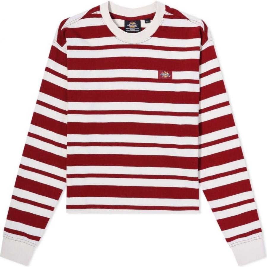 クリスマスファッション Oakhaven Sleeve Long トップス 長袖tシャツ レディース Dickies ディッキーズ トップス レディース 長袖tシャツ ディッキーズ Dickies Stripe Red Biking Tee Tシャツ カットソー Www Govtmedicalcollegechhindwara Com