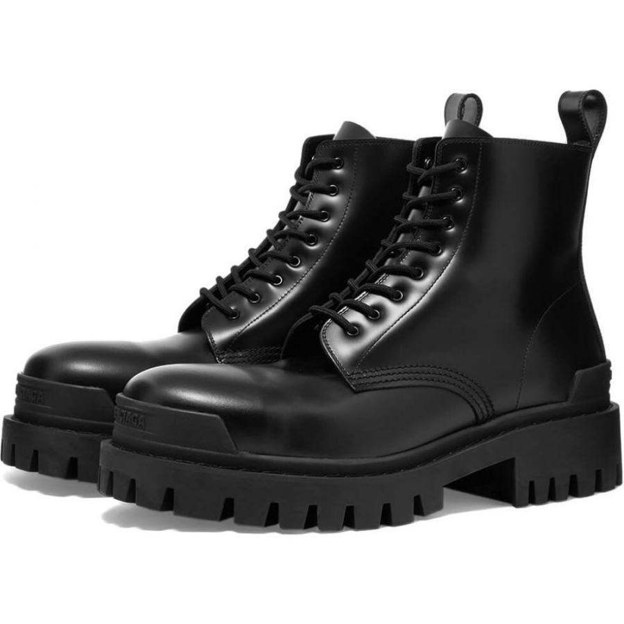 お気にいる バレンシアガ Balenciaga メンズ ブーツ シューズ 靴 Strike Boot Black 高質で安価 Lespakigali Com
