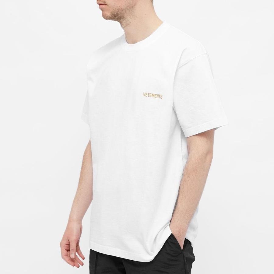 かわいい Tシャツ メンズ Vetements ヴェトモン トップス メンズ Tシャツ ヴェトモン Vetements ロゴtシャツ White Tee Logo トップス Tシャツ カットソー Knowledge21 Com