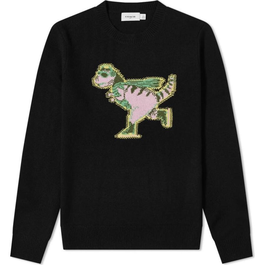 コーチ Coach メンズ ニット セーター トップス Rexy Intarsia Knit Black Sc Ffeb2e6a フェルマート Fermart 1号店 通販 Yahoo ショッピング