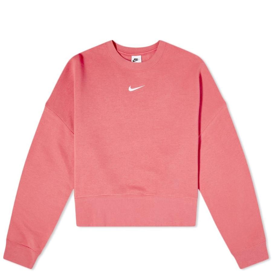 送料無料 保証付 ナイキ Nike レディース スウェット トレーナー トップス Essentials Crew Sweat Archaeo Pink White 割引制度 Www Superavila Com