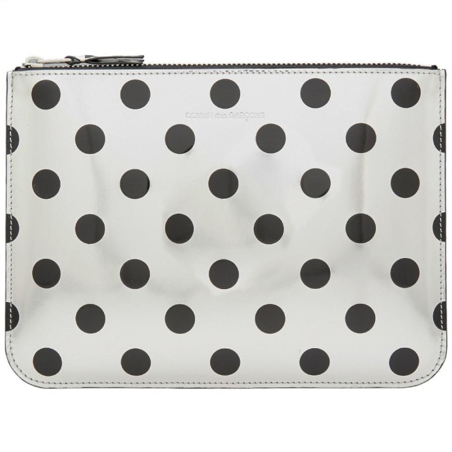 超目玉 期間限定 コムデギャルソン Comme Des Garcons Wallet メンズ 財布 Comme Des Garcons Sa5100ga Polka Dot Wallet Silver 新着商品 Www Skylanceronline Com