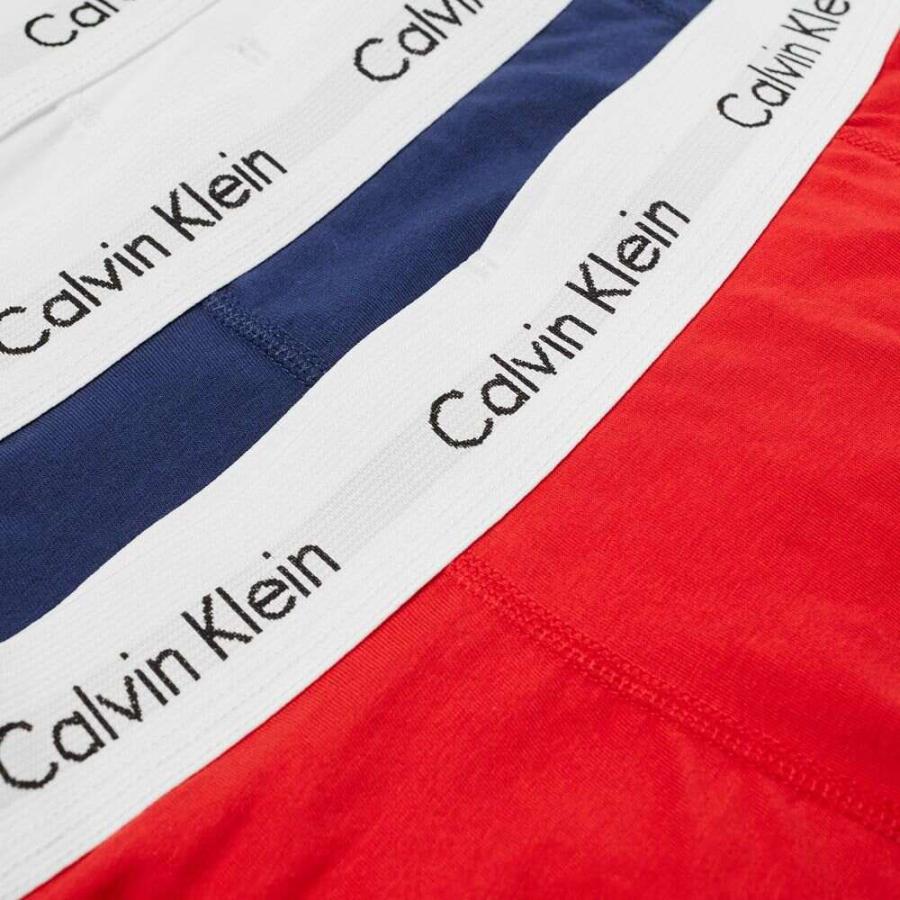 着後レビューで 送料無料 Red Blue White Pack 3 Trunk Stretch Cotton インナー 下着 3点セット ボクサーパンツ メンズ Klein Calvin カルバンクライン メンズ ボクサーパンツ カルバンクライン Klein Calvin 下着 靴下 部屋着 Www Golf5 Prestige Jp