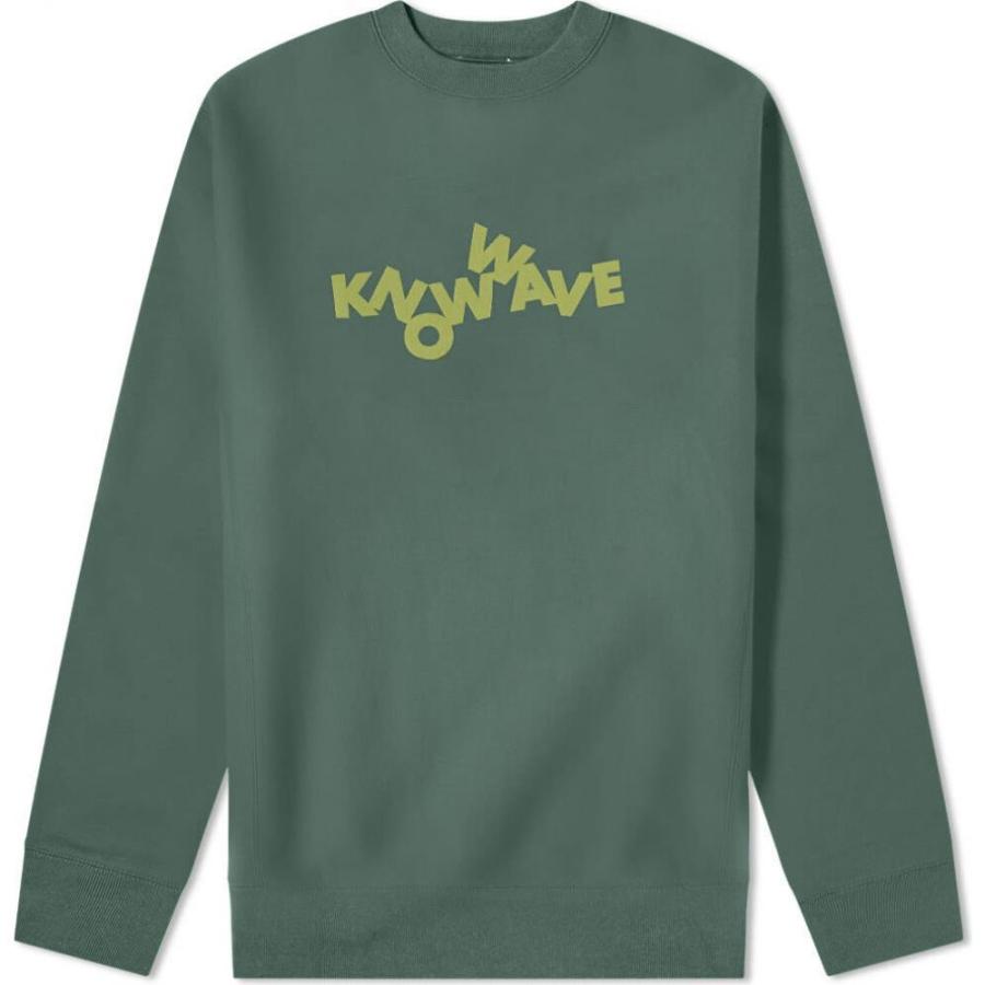 おすすめポイント ノウ ウェイブ Know Wave メンズ スウェット トレーナー トップス Tumblr Puff Print Crew Sweat Olive 価格 帯 Www Superavila Com