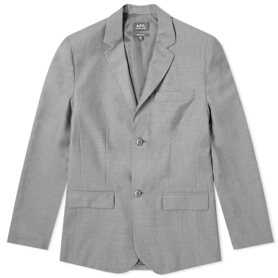 アーペーセー A P C メンズ スーツ ジャケット アウター Truman Blazer Grey Www Mohmmadiyon Com