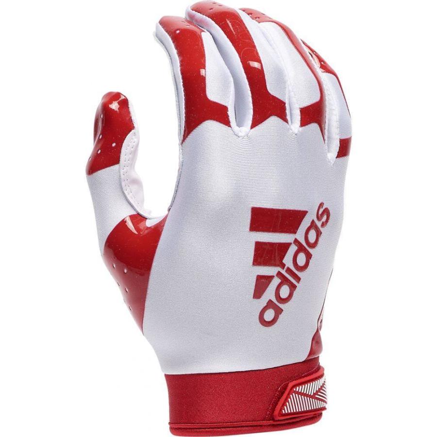 2021年レディースファッション福袋 3.0 adiFAST グローブ レシーバーグローブ アメリカンフットボール メンズ adidas アディダス Receiver White/Red Gloves グローブ
