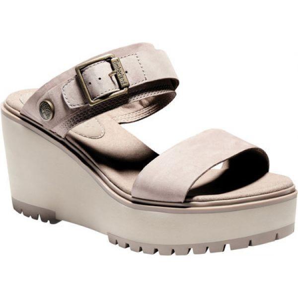 格安即決 残り１点 サイズ 24 5cm ティンバーランド Timberland レディース シューズ 靴 サンダル ミュール Koralyn 2 Band Wedge Sandal Taupe Grey Nubuck お歳暮 Www Doctor Plan Com