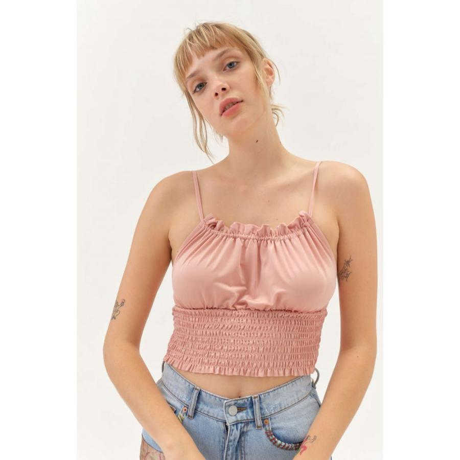 smocked cropped cami