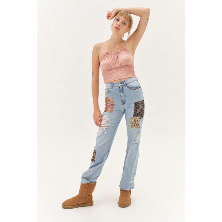 smocked cropped cami