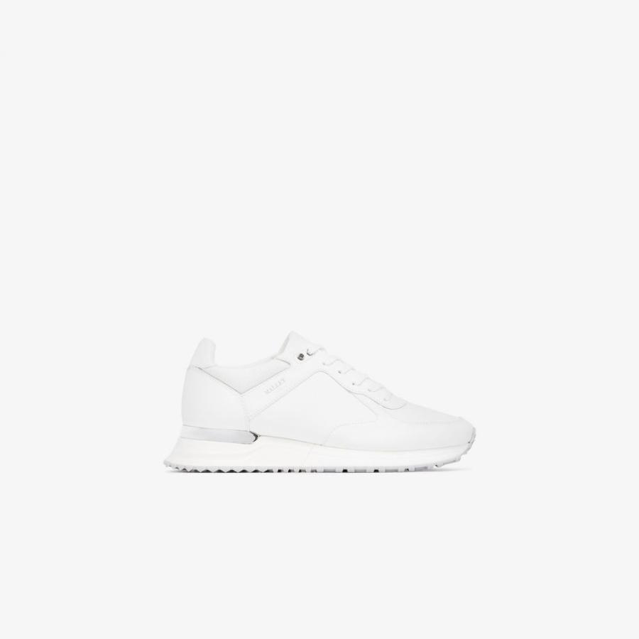 マレット White シューズ 靴 Mallet ランニング ウォーキング スニーカー Sneakers Lux Lux メンズ White Leather White Runner