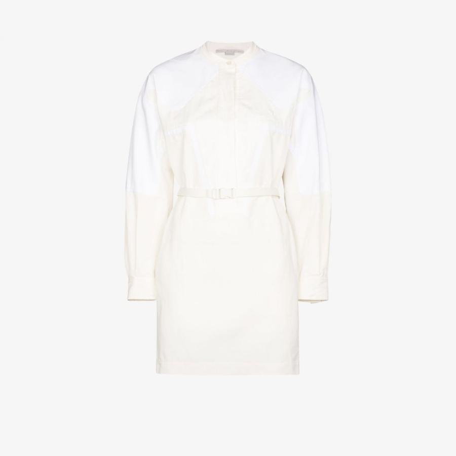 最新のデザイン ステラ ワンピース マッカートニー ステラ Mccartney Stella マッカートニー White Dress Mini Belted ワンピース ドレス ミニ丈 ワンピース レディース Mccartney Stella ワンピース チュニック Affaires Sociales Gouv Cg