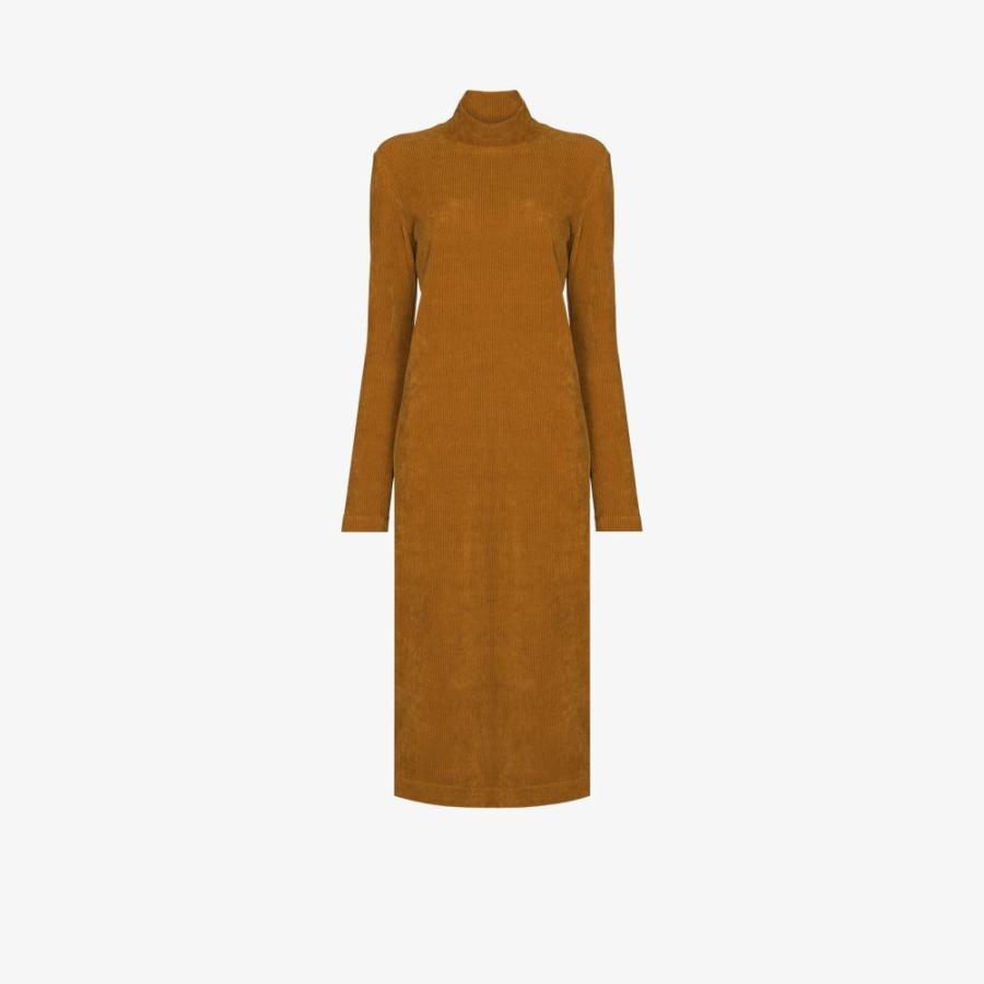 レビュー高評価の商品 ティビ Tibi ワンピース Yellow Dress Midi Corduroy ワンピース ドレス ミドル丈 ワンピース レディース Tibi ティビ ワンピース ドレス レディース ワンピース チュニック