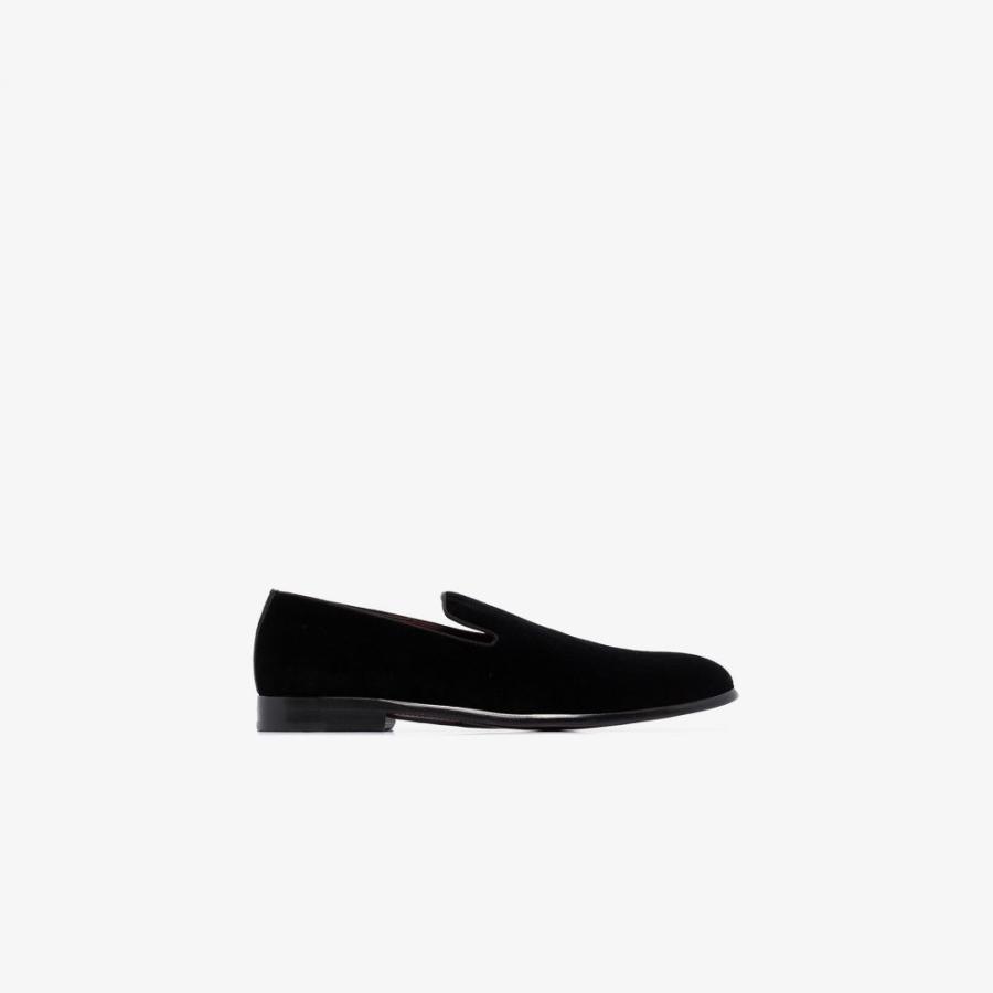 ドルチェ ガッバーナ Dolce Gabbana メンズ ローファー シューズ 靴 Black Slip On Velvet Loafers Black Prettyfunnyballoons Com