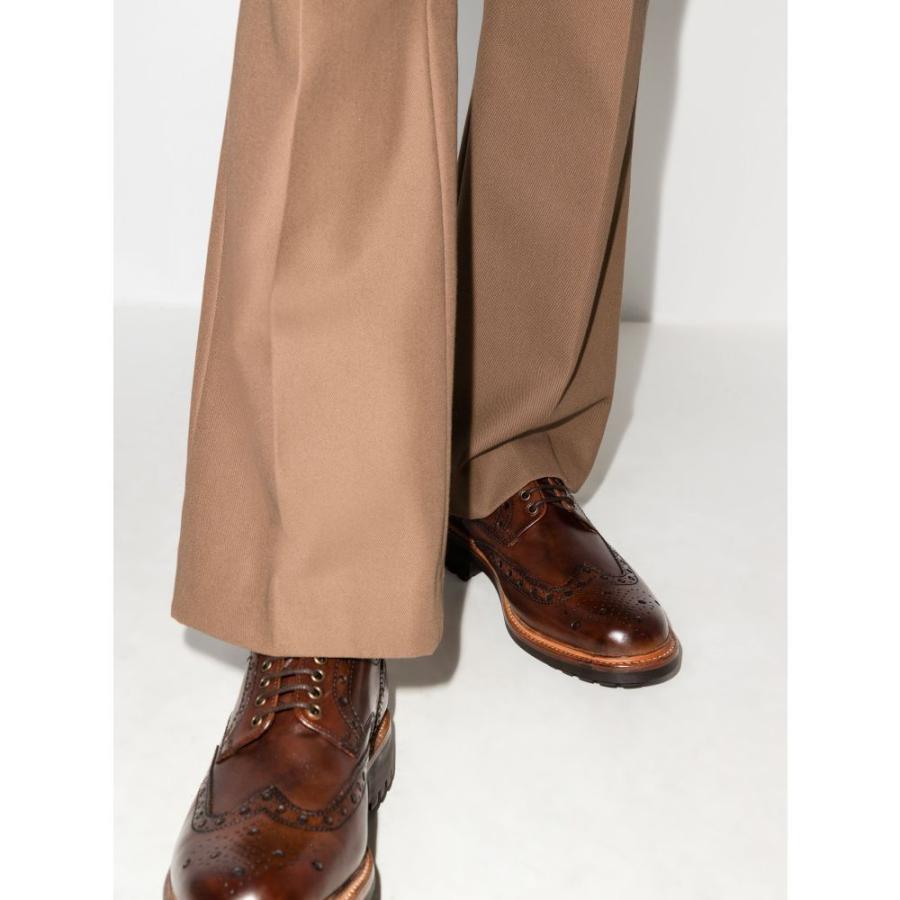 高価値セリー Brown シューズ 靴 ブローグ 革靴 ビジネスシューズ メンズ Grenson グレンソン メンズ 革靴 ビジネスシューズ グレンソン Grenson Archie Brown Brogues Leather シューズ