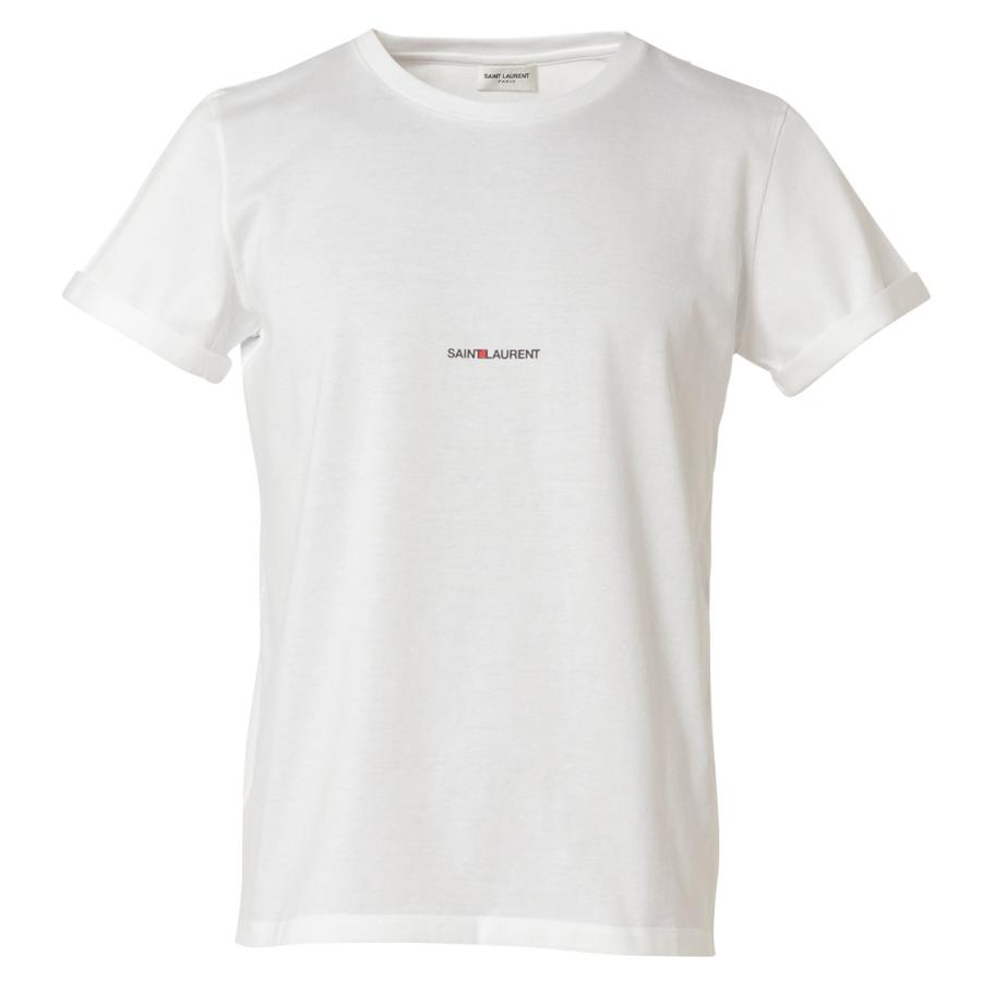 即納 イヴ サンローラン Saint Laurent メンズ Tシャツ トップス Crew Neck Logo Tee White クルーネック ロゴプリント Zf169 Wt フェルマート Fermart 1号店 通販 Yahoo ショッピング
