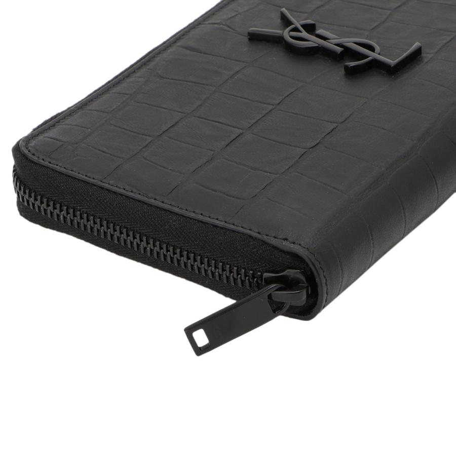 保証書付 即納 イヴ サンローラン Saint Laurent メンズ 財布 Leather Long Zip Wallet 5299 Black ラウンドファスナー 長財布 ロングウォレット 型押し モノグラム 売り切れ必至 Tiendabudada Com