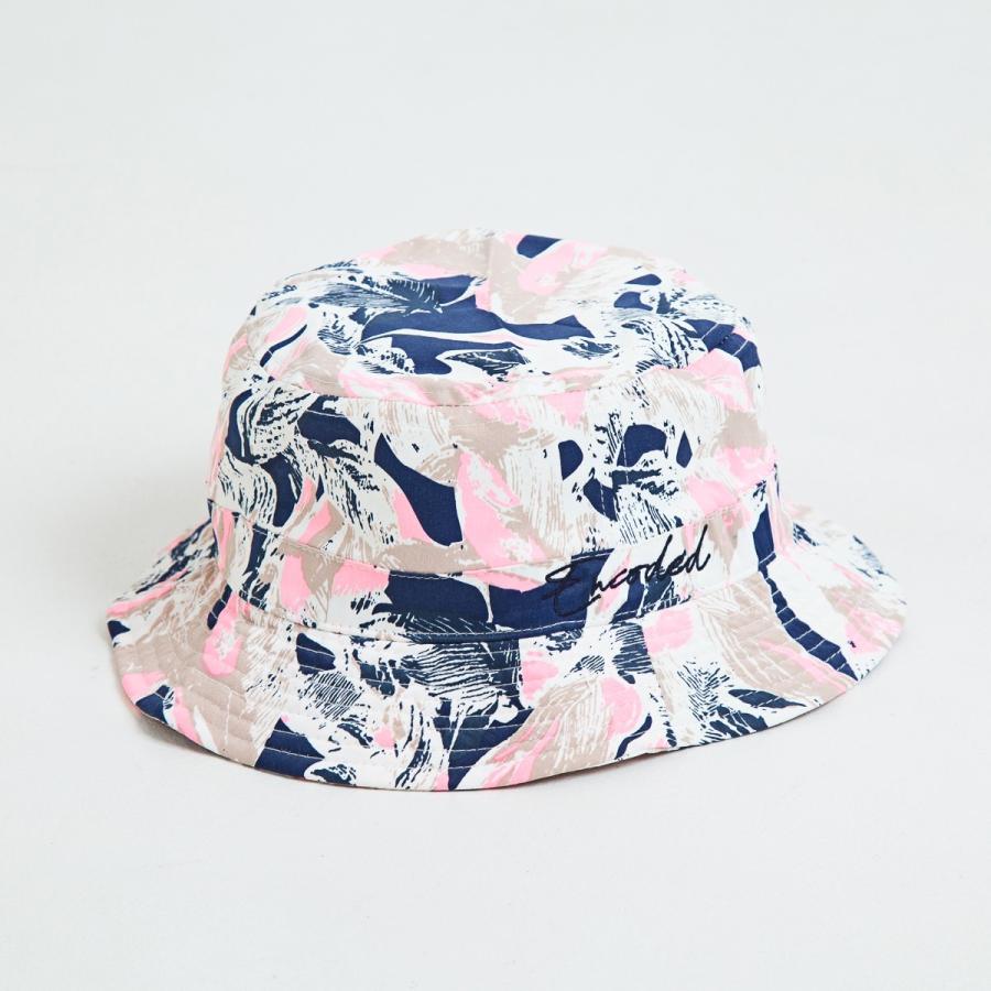 【ENBROIDERY FLORAL BUCKET HAT】pink