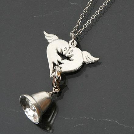 フェレット ネックレス　ITANZA　フェレットペンダント Aile d'ange 天使のフェレットさん Happy Bell BN-011 アクセサリー ペンダント