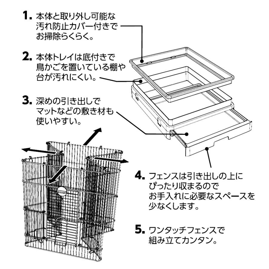 マルカン 小鳥 ケージ CASA セレクトケージ Bird 35 T1 小型インコ