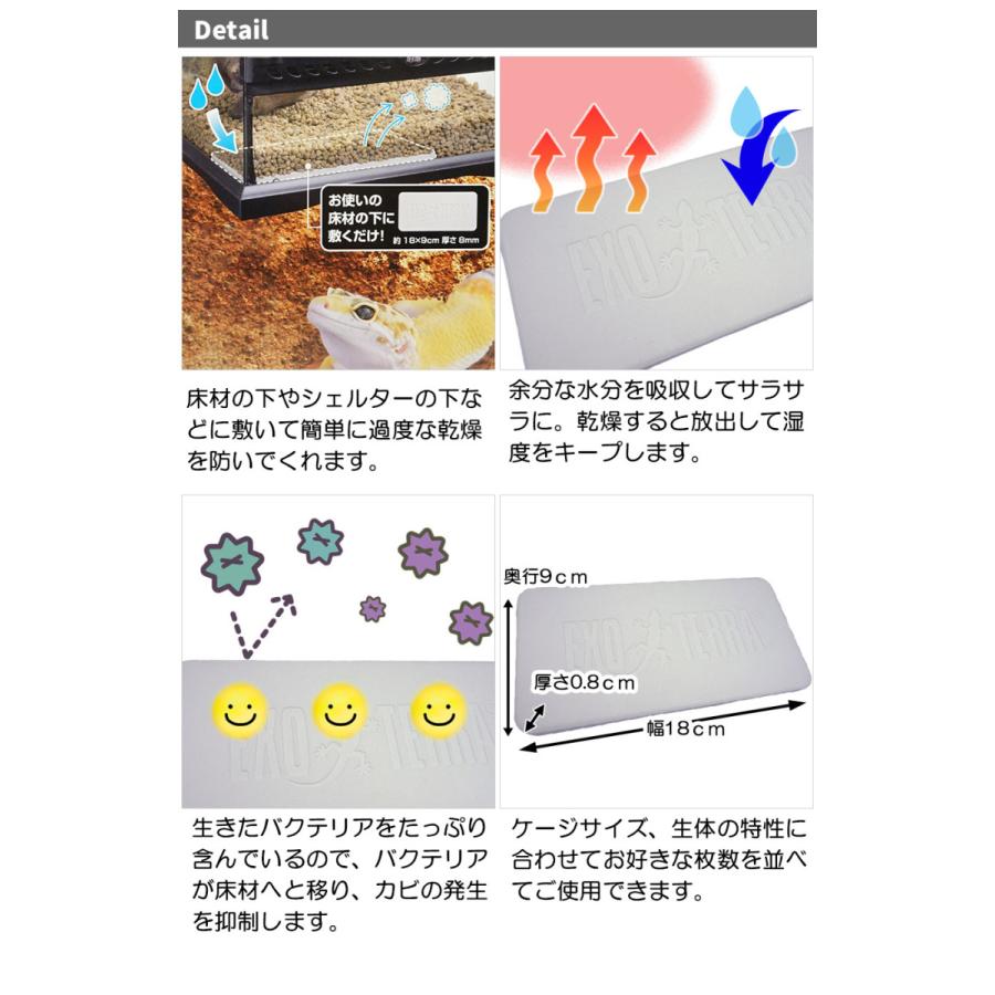 GEX（ジェックス） 爬虫類 防カビ 調湿防カビプレート モイスト