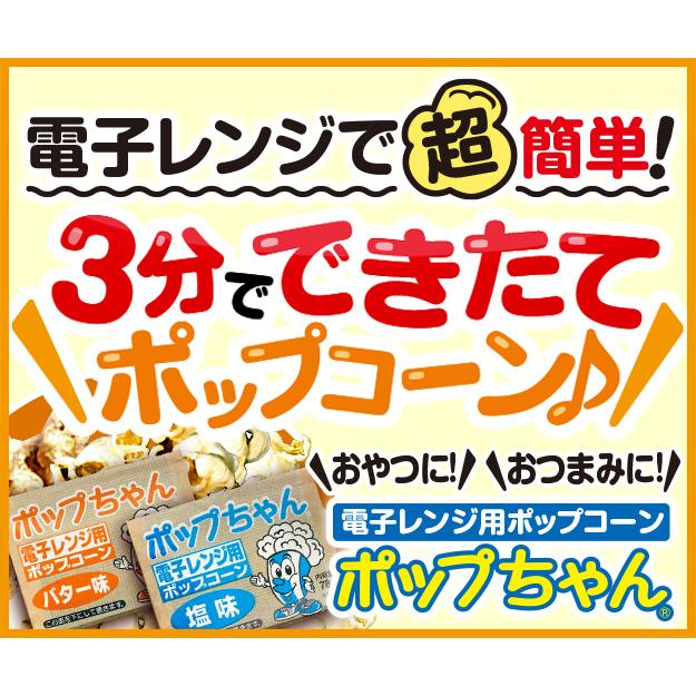 ポップちゃん 78g×12袋 塩味 電子レンジ用ポップコーン : FESCO