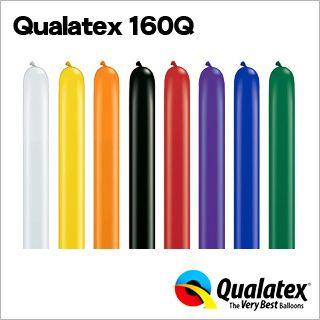日本の職人技 Qualatex Balloon 160q ジュエルカラー 単色 約100入 風船 マジックバルーン ペンシルバルーン クオラテックス バルーン