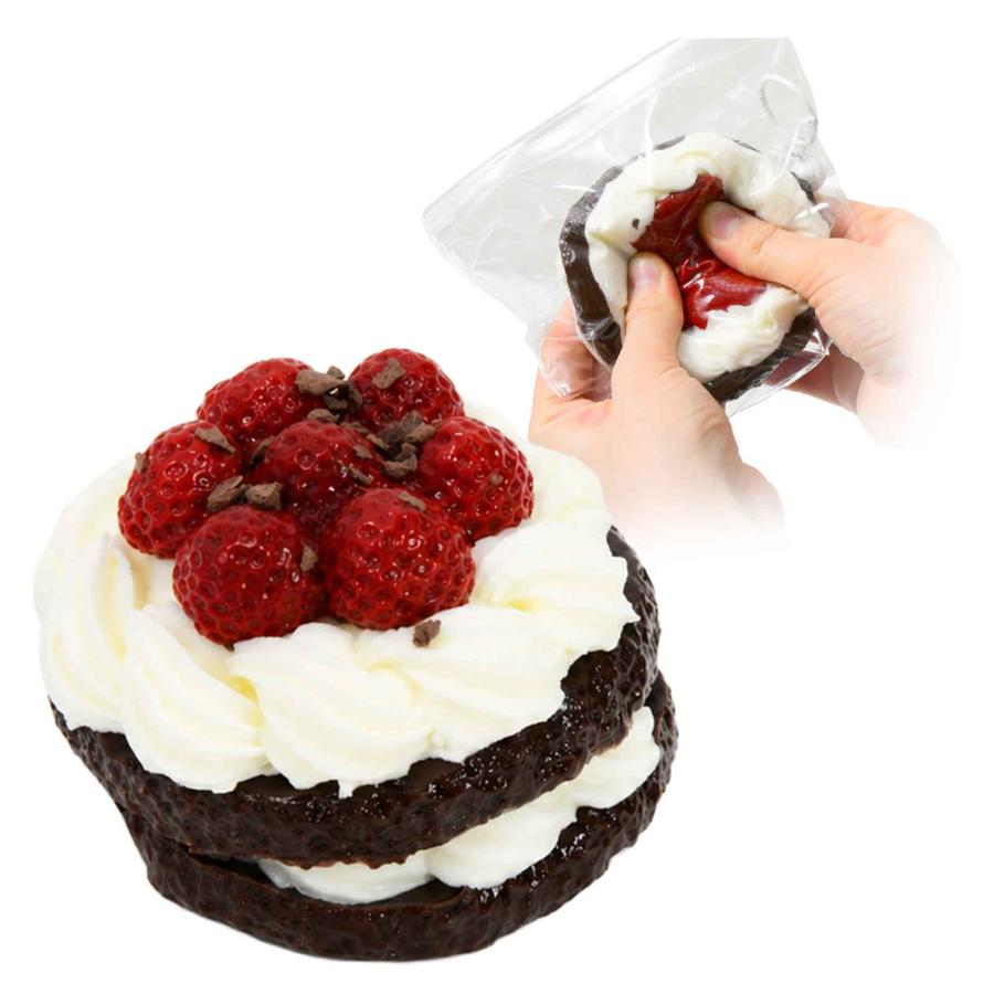 とろとろ スクイーズ イチゴジャム チョコケーキ 景品 おもちゃ お祭り