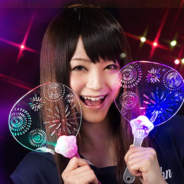 12個セット 光るうちわ 花火 光るおもちゃ 景品 おもちゃ ひかるおもちゃ 光るオモチャ 大量 セット 不良返品不可 送料無料 縁日 景品 問屋 お祭り 子供（Yahoo!・フェスティバルプラザ）