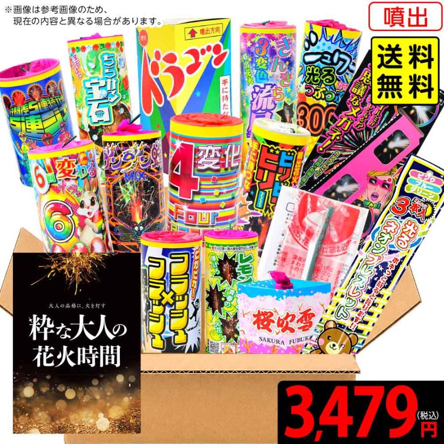 特選花火 老舗 花火屋が選ぶ 噴出花火 12個 花火セット 豪華 噴出 花火