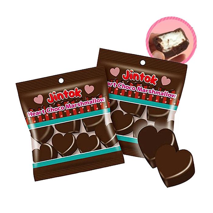 JINTOK ハートチョコ マシュマロ 駄菓子 お菓子 おかし 縁日 景品 問屋