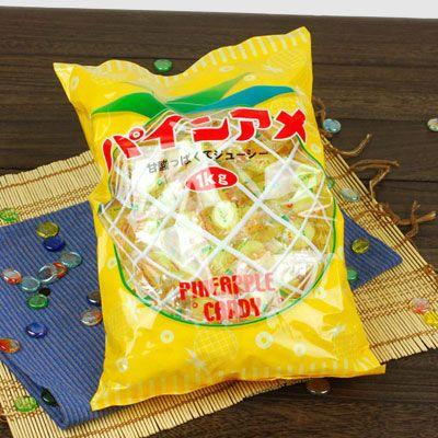 カートン販売 パインアメ 1kgx10入 10kg(約2080個装入) 駄菓子 お菓子 おかし 送料無料 沖縄・離島発送不可 縁日 景品 問屋 お祭り 子供_1