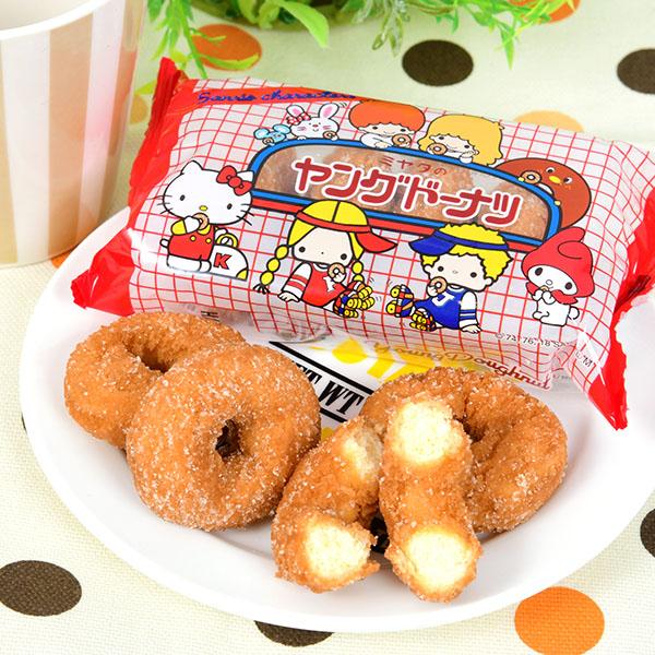 サンリオ ヤングドーナッツ 箱売 10個入 駄菓子 お菓子 おかし 縁日