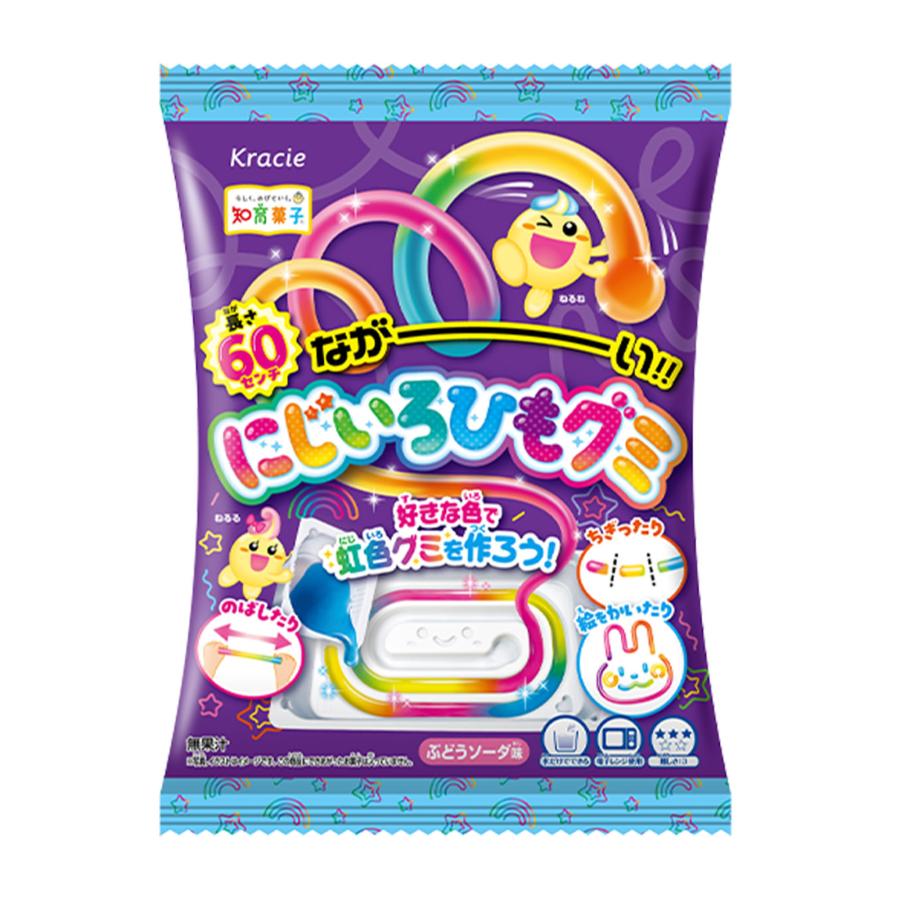 Kracie（クラシエ） ながーい！にじいろひもグミ 駄菓子 お菓子 おかし