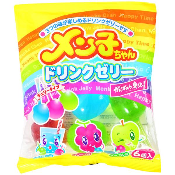 メン子ちゃん ドリンク ゼリー 6個装入 駄菓子 お菓子 おかし 縁日