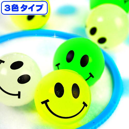27mm 光る ニコニコ スーパーボール (蓄光) 約 100個入 すくい