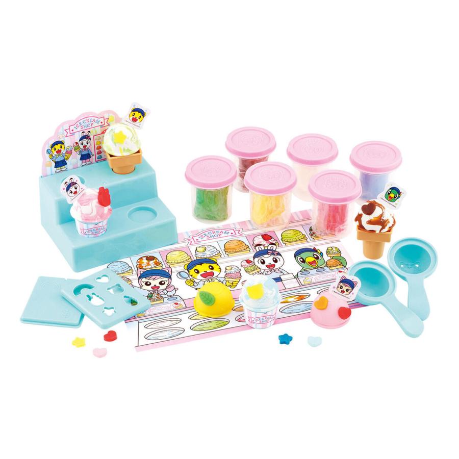 バンダイナムコ しまじろう まぜまぜぽん！色も学べる！ねんどアイスや