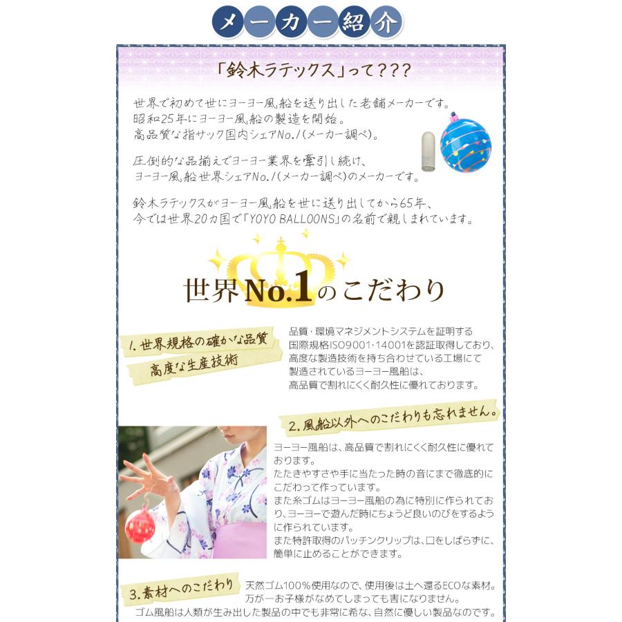 鈴木ラテックス 水ヨーヨー 100入 水ヨーヨー ヨーヨーすくい ヨーヨー風船 送料無料 縁日 景品 問屋 お祭り 子供 おもちゃ 祭り 縁日用品 屋台 イベント｜festival-plaza｜07