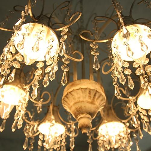 アンティーク風　フラワーシャンデリア 6灯 アンティーク風 フラワーシャンデリア 6灯