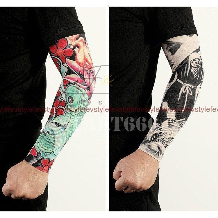 ギフト プレゼント ご褒美 タトゥー風アームカバー 4 Uv対策 かっこいい 刺青風 タトゥー シームレス Cmdb Md