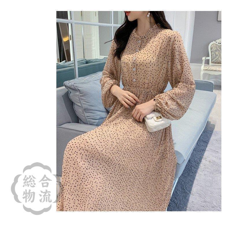 安い購入 きれいめ 秋服 40代 レディース ワンピース マキシワンピース オシャレ プリーツスカート着痩せ 長袖 ロングワンピース フレア シフォン ドット柄ワンピース ワンピース 色 ブラック Clinicaindicare Com Br