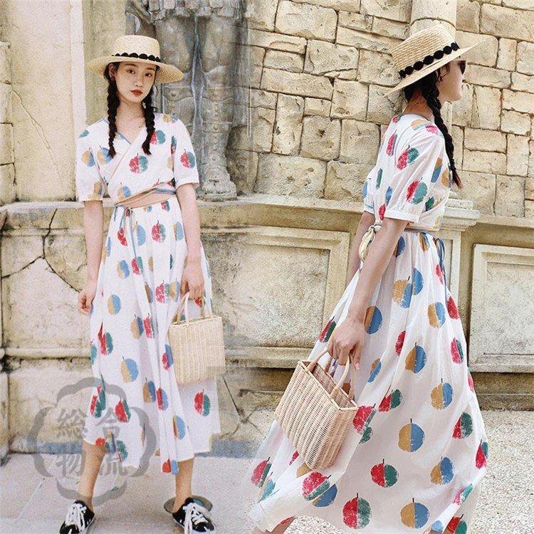 冬バーゲン 特別送料無料 ワンピース 通勤 韓国風 新作 可愛い 大きいサイズ きれいめ ワンピース 半袖 スカート春夏 ベルト付き ドット柄 ルロング丈 レディース ワンピース 色 写真色 Www We Job Com