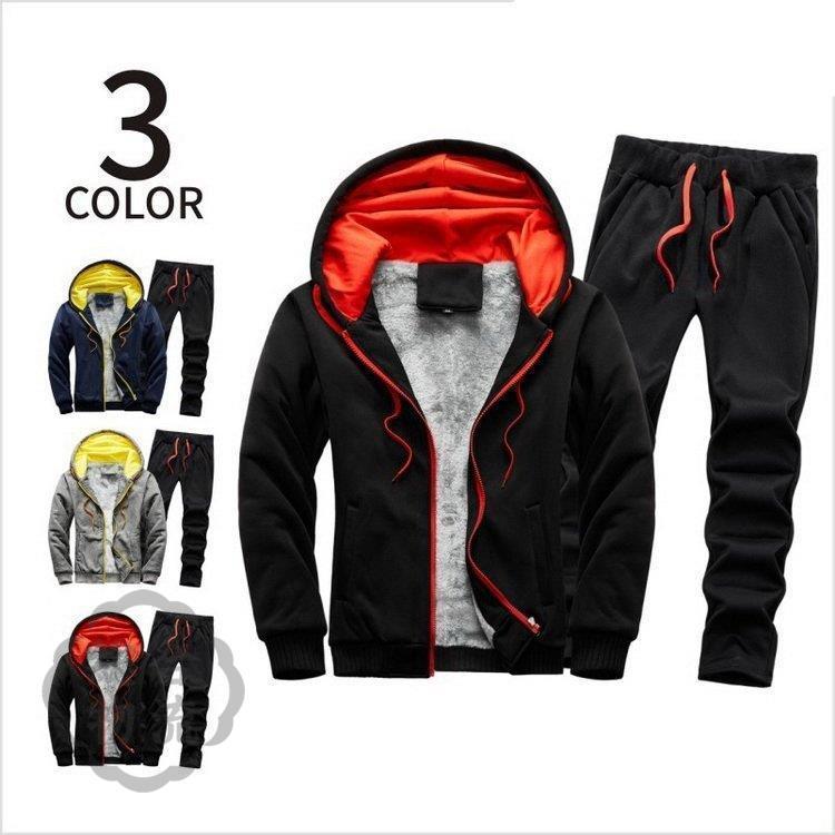 豊富なギフト 裏起毛 ジャージ上下セット メンズ スウェット上下 おしゃれ あったか 部屋着 秋冬 裏ボア 厚手 セットアップ トレーニングウェア ジャージ スウェット上下セット 色 ダークグレー Www Buccella Com