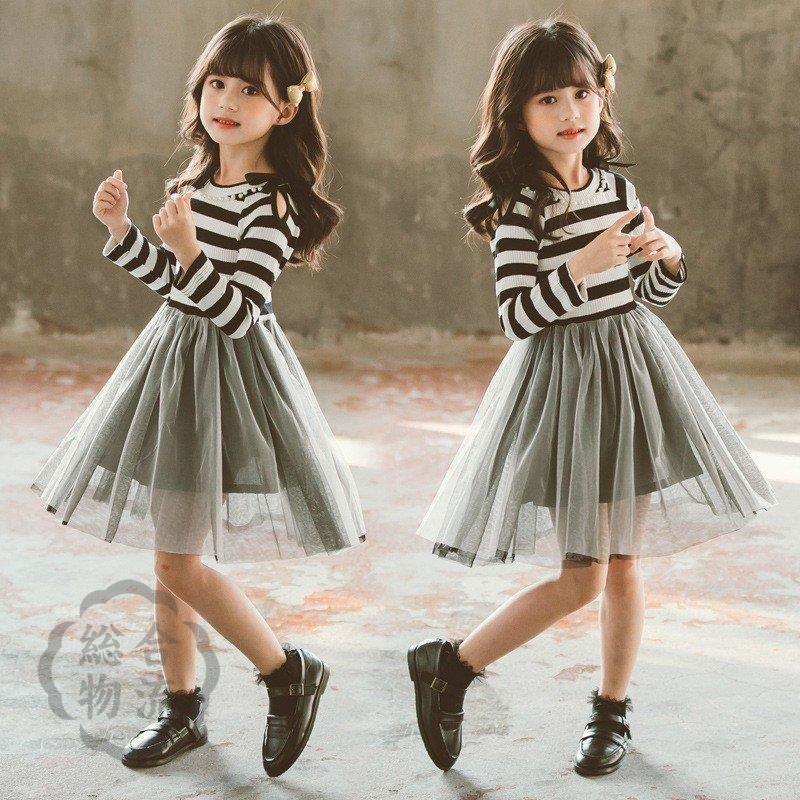 超大特価 子供服 女の子 ワンピース 春秋冬 長袖 ストライプ 2色 柔らか オシャレ お嬢様 カワイイ オシャレ 通園通学 結婚式 卒園 入園 入学 110 160cm ワンピース チュニック サイズ 1cm Www We Job Com