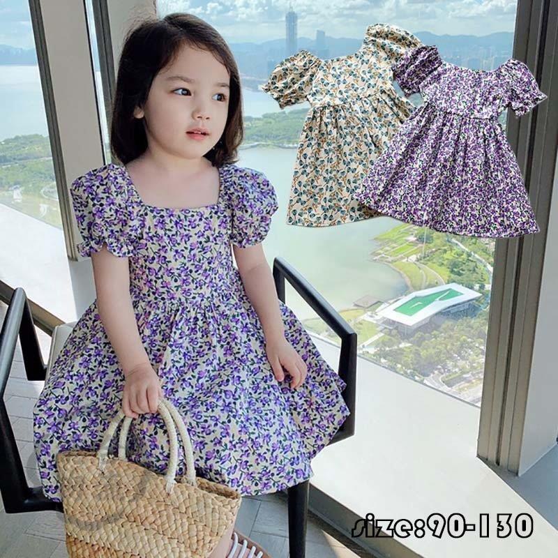 見事な 子ども服 おしゃれ リゾート 女の子 プリント Aライン 綿 半袖 花柄 子供ドレス 夏 ワンピース 韓国子供服 ビーチ ジュニア服 可愛い ベビー 女児 カジュアル ワンピース チュニック サイズ 130 Www We Job Com