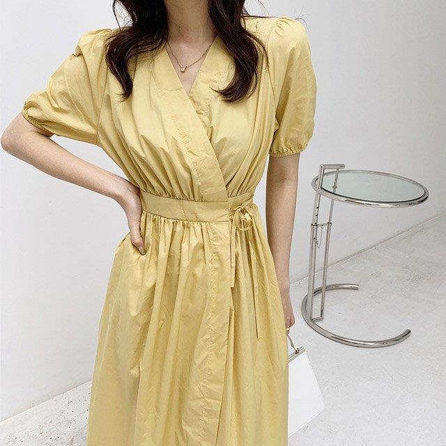 ホワイト ワンピース 無地 レディース 夏 半袖 Vネック チュニック ロング丈 大きいサイズ Aライン イエロー 着痩せ パーティードレス 通勤 Ol 2色 Nz Dx28 Fevstyle 通販 Yahoo ショッピング