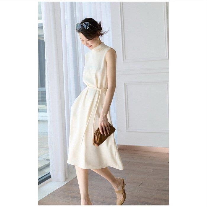 ワンピース レディース 40代 ひざ丈ワンピース 春夏新作 白ワンピース ノースリーブワンピース ロング丈スカート ゆったり 韓国風 上品 オシャレ通勤 着痩せ Qc Zxs Fevstyle 通販 Yahoo ショッピング