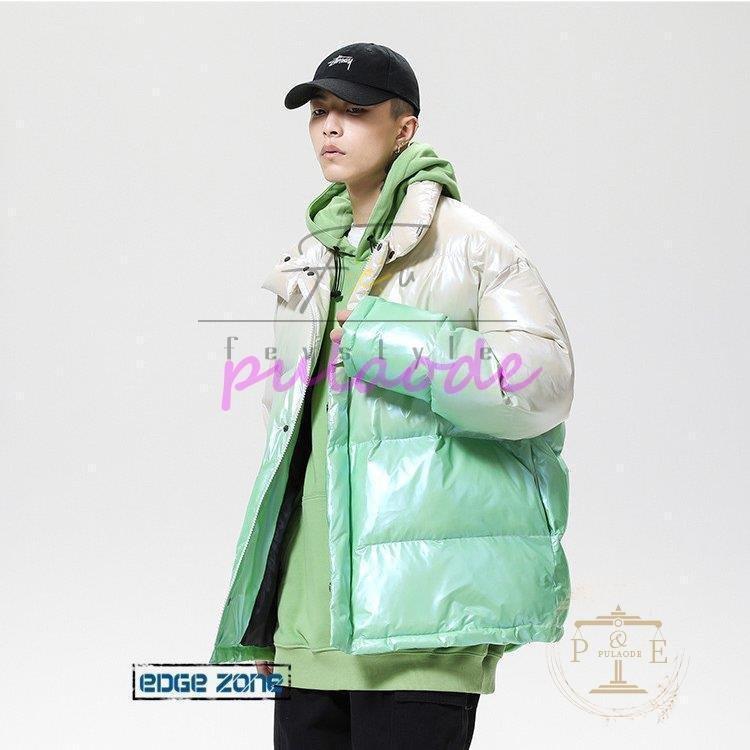 新素材新作 グラデーション 中綿コート 中綿ジャケット メンズ ダウンジャケット グラデーション コート 中綿ジャケット メンズ ダウンジャケット 中綿ブルゾン アウトドア ファッション アウター 冬服 防風 保温 防寒 暖かい コート アウター